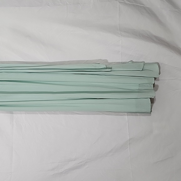 Something Navy Tie Neck Maxi Dress Seafoam Color Size XS - Picture 6 of 10